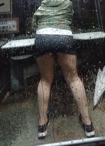 昨日、台風の中
